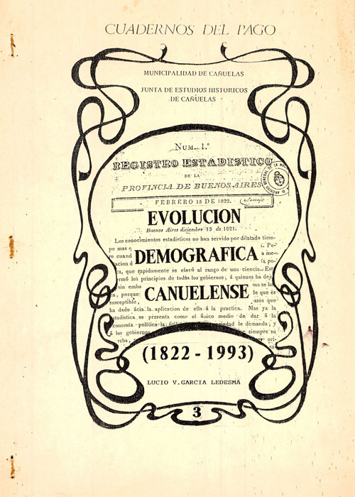 Evolución demográfica cañuelense