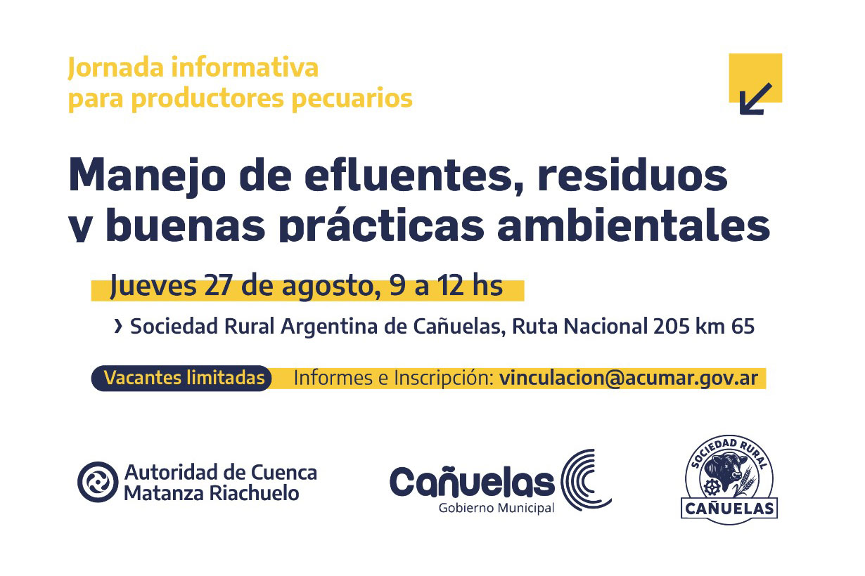 Jornada informativa sobre manejo de efluentes, residuos y buenas prácticas ambientales